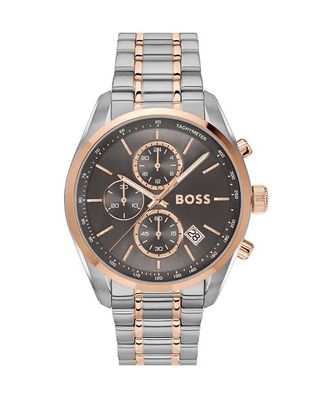 HUGO BOSS GRAND PRIX CHRONOGRAPH GREY DIAL TWO TONE STEEL STRAP WATCH FOR MEN 1514252_img_0