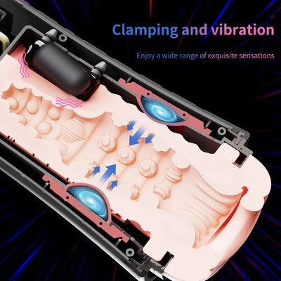 Real Vagina Contractions Simulate Vibration Masturbator Pussy Pocket Male Masturbation Cup Men Sex Toys Hands Free Sexmachine_img_1