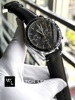 OMEGA CHAIN CHRONOGRAPH BLACK BELT SILVER BODY BLACK DIAL_img_0