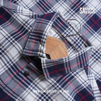 Ice Navy - Double Pocket Full Sleeve Check Shirt_img_2