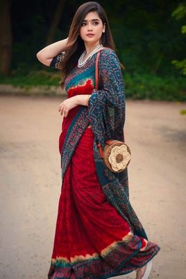 Digital Print Sharee with Blouse Piece_img_1