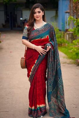 Digital Print Sharee with Blouse Piece_img_3