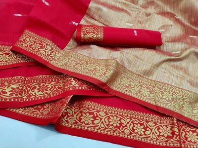 টাঙ্গাইলের বুটি শাড়ি১৩ হাত শাড়ী ব্লাউজ পিস সহআধুনিক ও মান সম্মত ডিজাইন_img_3