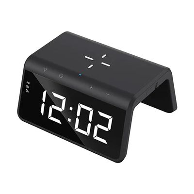 Havit W320 15W Black Wireless Charger with Alarm Clock & Ambient Light_img_1