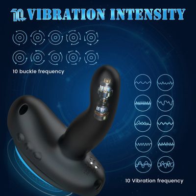 Wearable Dildo Male Prostate Massager Swing Anal Vibrator for Women Wiggle Butt Plug Stimulator Suction Cup Sex Toy for Couples_img_5