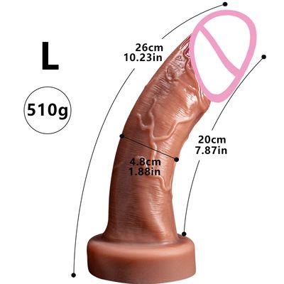 Dildo Soft Realistic Penis Small Butt Plug Suction Cup Double Layer Silicone Anal Sex Toys For Woman Masturbator Adults 18+ Shop_img_1