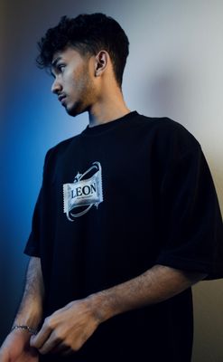 'LEON' Oversized Heavyweight Drop Shoulder T-Shirt_img_4