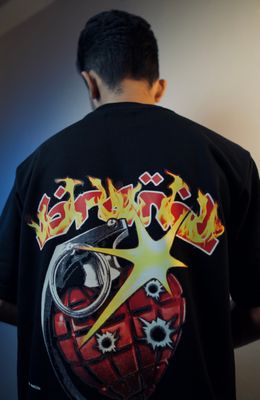 'LEON DRIP' Oversized Heavyweight Drop Shoulder T-Shirt_img_3