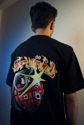'LEON DRIP' Oversized Heavyweight Drop Shoulder T-Shirt_img_4