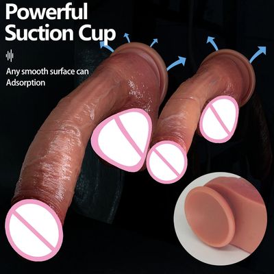 Soft Realistic Thick Dildo Gay Sex Toy for Women Suction Cup Big Dick Anal Plug Vaginal Masturbators Silicone Penis_img_9