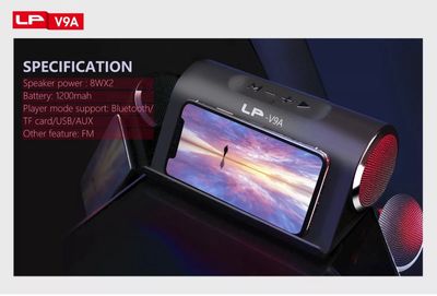 LP-V9A Bluetooth Speaker with Phone Stand_img_1