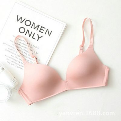women Seamless t-shirt bra Underwear Sexy Gathered Bras Soft Breathable Bras Solid Color Underwear Girls Women Underwear Accessories_img_14