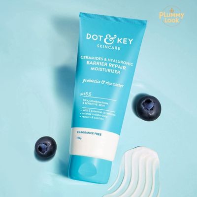 Dot & Key Ceramides Moisturizer with Hyaluronic for Intense Moisturizing and Skin Strengthening | With Probiotic & Rice Water I Barrier Repair Cream | For Dry Skin, Normal & Sensitive Skin | 100g_img_0