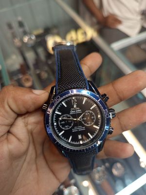 Omega Speedmaster Planet Belt Black/Blue Nylon Belt_img_0