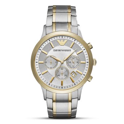 EMPORIO ARMANI RENATO CHRONOGRAPH SILVER DIAL MEN'S WATCH AR11076_img_0