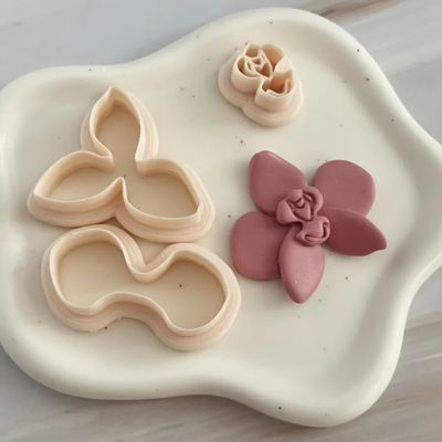 Orchid Polymer Clay Cutter Set – 3 Pcs (40 mm)_img_1