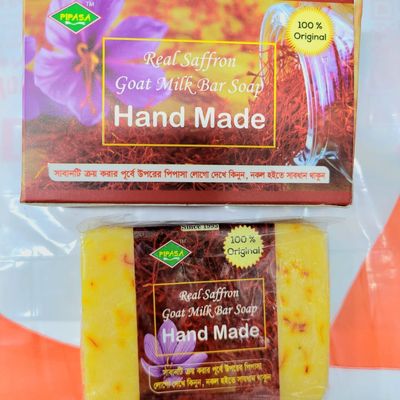 Hand Made Real Saffron Goat Milk Bar Soap_img_3