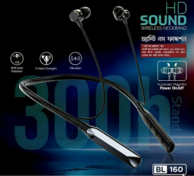 Geeoo BL-160 Automatic Magnetic On/Off Neckband_img_0