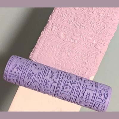 Egyptian Hieroglyphic Texture Roller – 20×20×80 mm_img_1