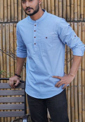 Sky Blue Katua For Men_img_0