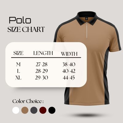 Premium Zipper Polo T-shirt - (BISCUIT)_img_4
