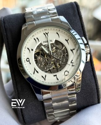 FOSSIL AUTOMATIC ARABIC DIAL SILVER BODY_img_1