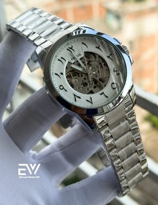 FOSSIL AUTOMATIC ARABIC DIAL SILVER BODY_img_0