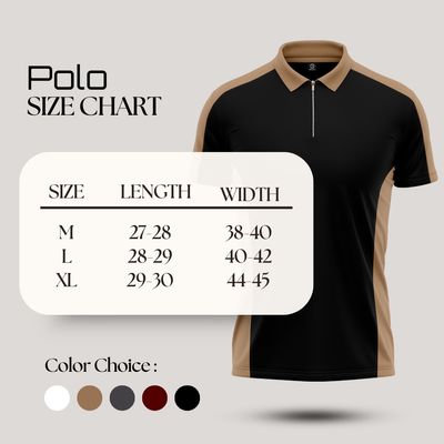 Premium Zipper Polo T-shirt - (BLACK)_img_4