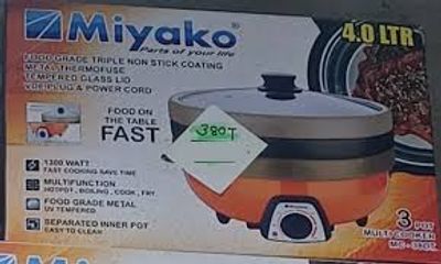 Miyako 4 Liter 3 Pot Electric Curry Cooker MC-380T_img_0
