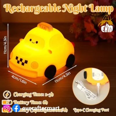Soft Silicone Touch Control Rechargeable LED Taxi Night Lamp_img_1