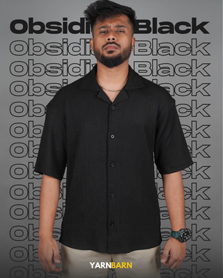 Combo- Obsidian Black + Sahara Beige Cuban Shirts_img_4