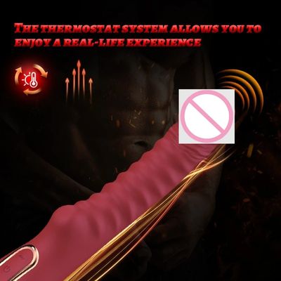 Electric massage glans shape stimulation G-spot heating vibration rod female silicone masturbation device adult sex toys product_img_3
