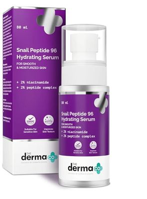 The Derma Co Snail Peptide 96 Hydrating Serum with Niacinamide & Peptide Complex for Smooth & Moisturized Skin | Snail Mucin Serum | Dull Skin & Fine Lines, Korean Skincare - 80 ml_img_0