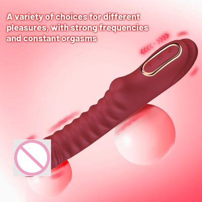 Electric massage glans shape stimulation G-spot heating vibration rod female silicone masturbation device adult sex toys product_img_4
