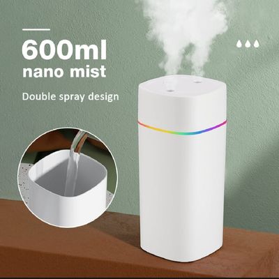 600ml H2O Air Humidifier Portable Mini USB Aroma Diffuser with Cool Mist for Bedroom Home Car Plants Purifier Humificador_img_2
