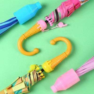Kids Cartoon Printed Waterproof & UV Protection Transparent Plastic Cover Umbrella_img_4