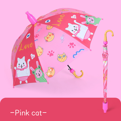 Kids Cartoon Printed Waterproof & UV Protection Transparent Plastic Cover Umbrella_img_13