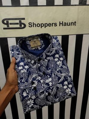 Premium Floral Print Shirt Nevy_img_0