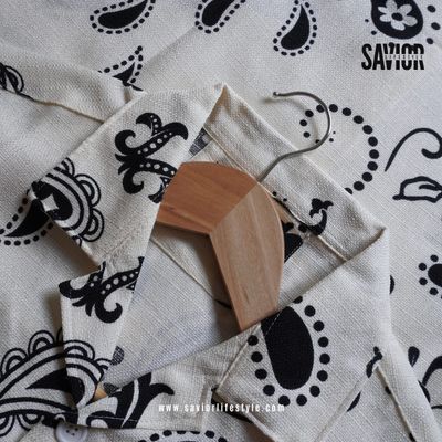 Nokshi Print Drop Shoulder Cuban Shirt_img_1