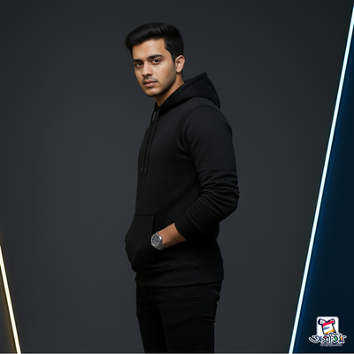 Exclusive Black Hoodie Solid Color_img_4