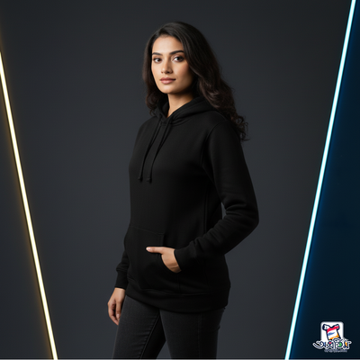 Exclusive Black Hoodie Solid Color_img_5