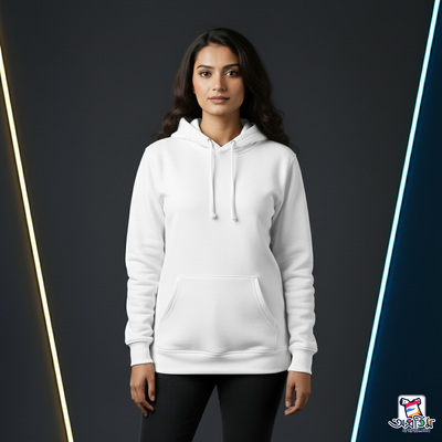 Exclusive Winter White Solid Hoodie_img_5