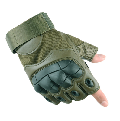 Half finger Tactical Outdooe Artificial Leather High Quality Hand Gloves_img_0