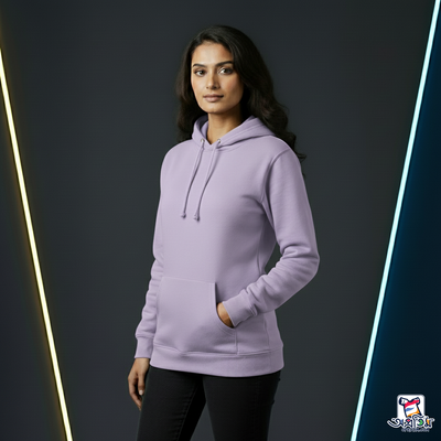 Exclusive Lavender Solid color Hoodie_img_3