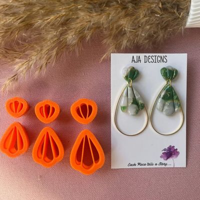 Teardrop Split Polymer Clay Cutter Set – 3 Sizes (35 mm | 40 mm | 45 mm)_img_1