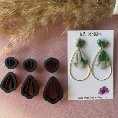 Teardrop Split Polymer Clay Cutter Set – 3 Sizes (35 mm | 40 mm | 45 mm)_img_2