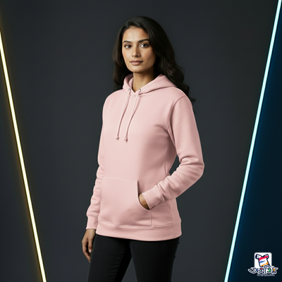 Exclusive Solid Light Pink Hoodie_img_4