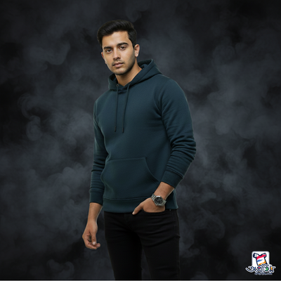 Exclusive Petrol blue Color Hoodie