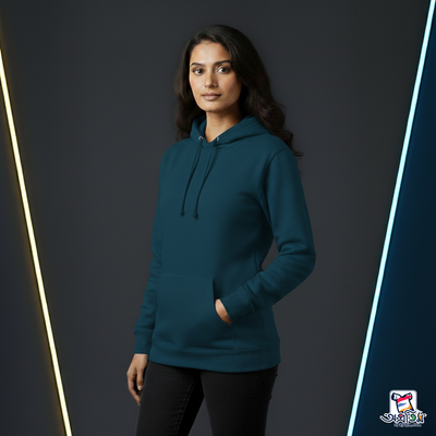 Exclusive Petrol blue Color Hoodie_img_1