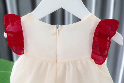 Baby Girl Ruffle Sleeve Big Bow Summer Party Dress (6 Months – 3 Years)_img_6